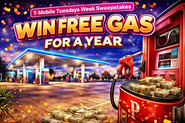 T-Mobile Tuesday Sweepstakes: Win Free Gas for a Year!