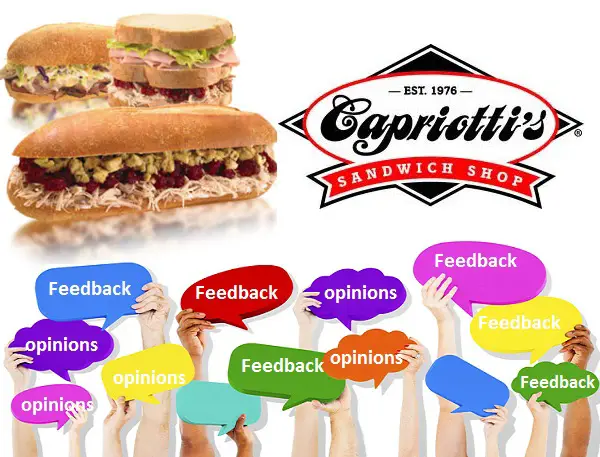 Get Validation code in Capriotti’s Feedback Survey