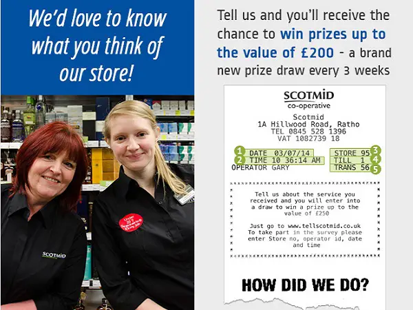 Tell Scotmid Co-op Customer Feedback Survey