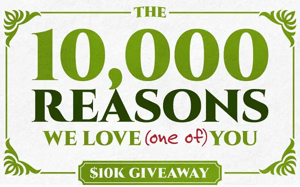 TextbookRush.com 10,000 Reasons We Love You” $10K Giveaway