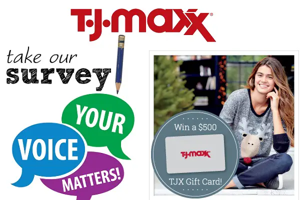 Tell T.J. Maxx Feedback in Customer Survey: Win $500 Gift Card (Monthly Winners)
