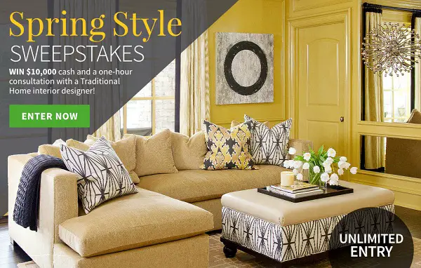 Traditional Home Spring Style Sweepstakes