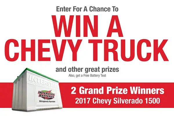 Truckload of Prizes Sweepstakes: Win a Chevy Truck