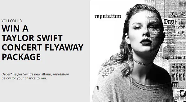 UPS Taylor Swift Concert Flyaway Sweepstakes