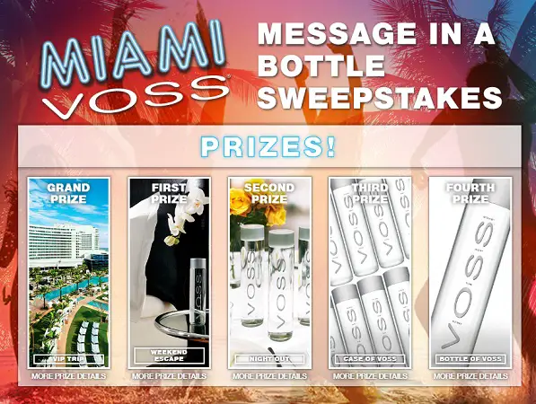 Voss Water - Message in a Bottle Sweepstakes