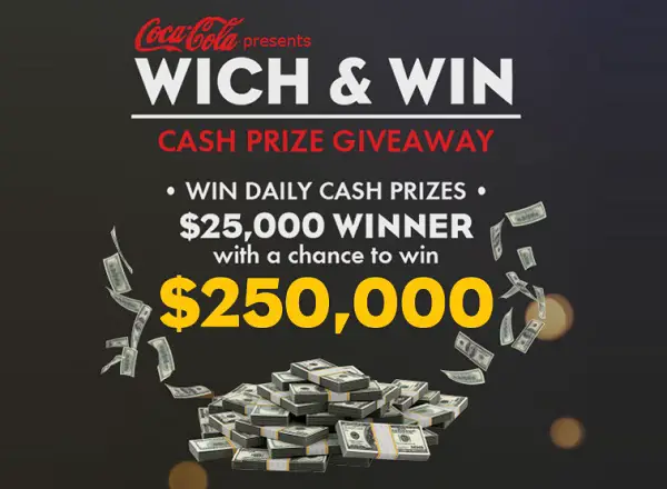 Which Wich “Wich & Win” Cash Prize Giveaway