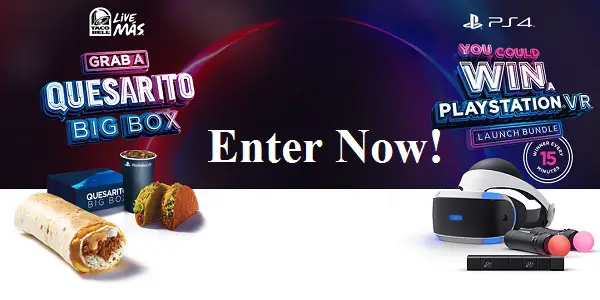 Taco Bell and PlayStation Instant Win Game