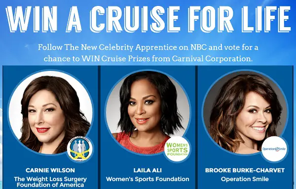 The Carnival Corporation 2017 Charity Challenge Sweepstakes