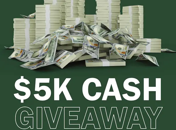 Win a $5,000 Cash Prize For Free!