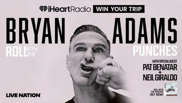 Win The Roll With iheart & Bryan Adams National Flyaway Sweepstakes