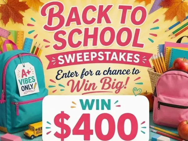 Win A $400 Gift Card Back-to-School Boost Sweepstakes