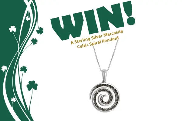 Win Sterling Silver Marcasite Celtic Spiral Pendant Sweepstakes