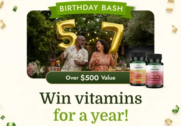 Win The Swanson Health Win Vitamins for a Year Sweepstakes