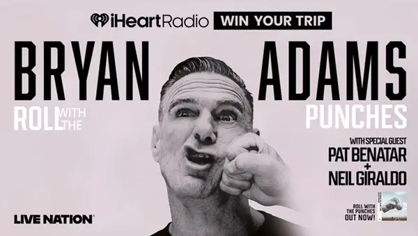 Win Roll With iHeart & Bryan Adams National Flyaway Sweepstakes
