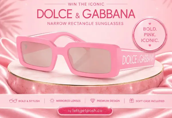 Win Dolce & Gabbana Pink Luxe Sunglasses Giveaway