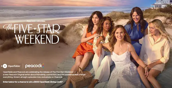 Win The OpenTable x Peacock The Five Star Weekend Giveaway