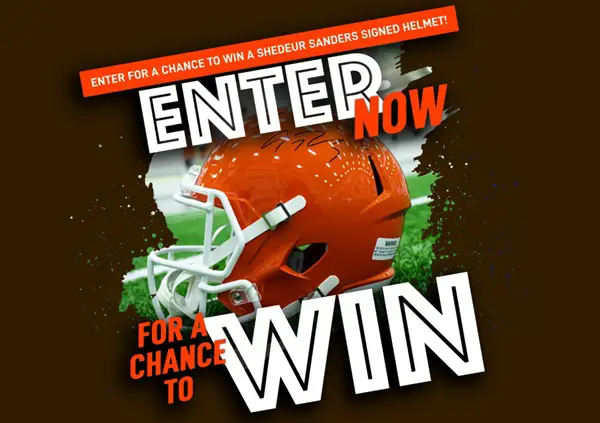 Win A Shedeur Sanders Autographed Replica Helmet – 2026 Shedeur Sanders Helmet Sweepstakes