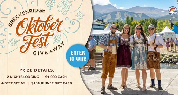 Win The Breckenridge Oktoberfest 2026 Giveaway