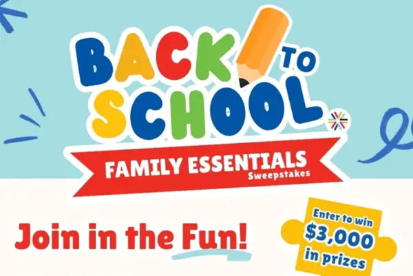 Win The Back to School Family Essentials Sweepstakes