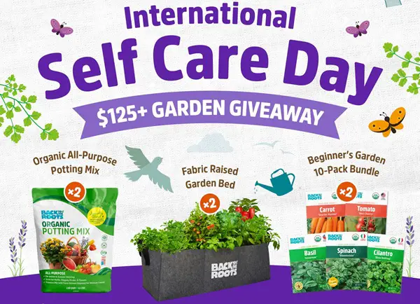 Win Back to the Roots International Self Care Day Giveaway