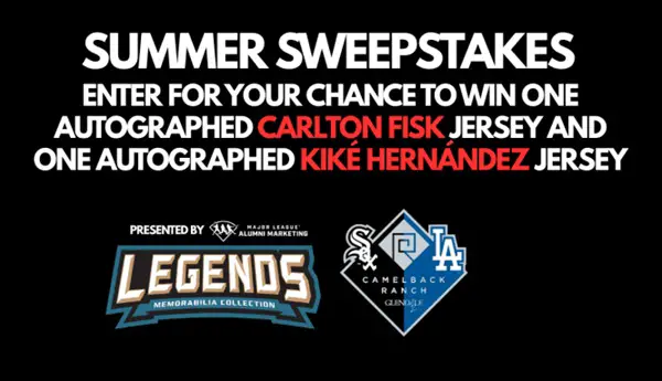 Win 2026 Legends Memorabilia Collection Summer Sweepstakes