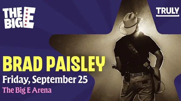 Win Brad Paisley at The Big E Tickets Sweepstakes