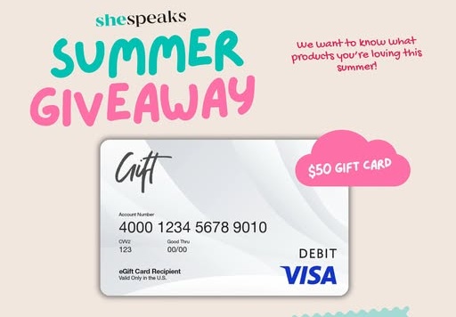 Win SheSpeaks.com: Summer Giveaway