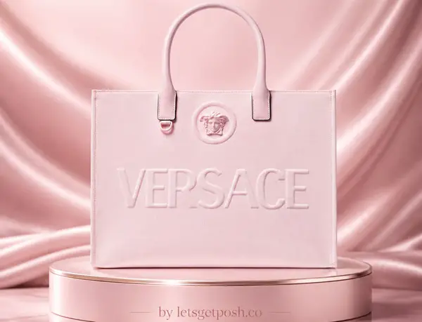 Win The Versace La Medusa Large Canvas Tote in Dreamy Pink Sweepstakes