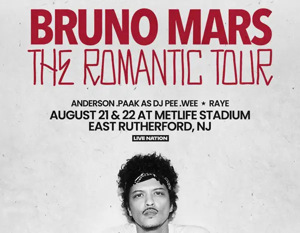 Win Tickets To See Bruno Mars Sweepstakes