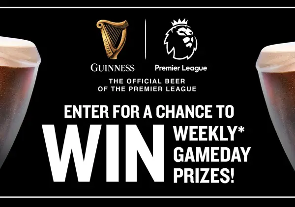 Win The Guinness Premier League Gamedays Sweepstakes