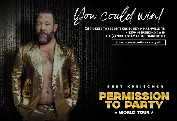 Win Carl Black Kennesaw Comedian Bert Kreischer Ticket Giveaway