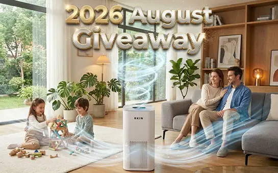 Win RKINⓇ August 2026 RKIN AH-14 HEPA Air Purifier Giveaway