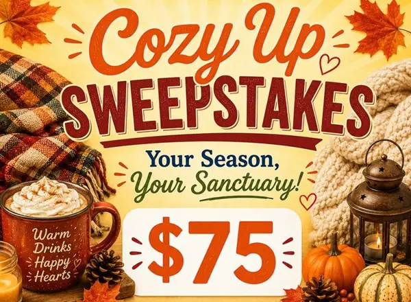 Win A $75 Gift Card Cozy Up Sweepstakes