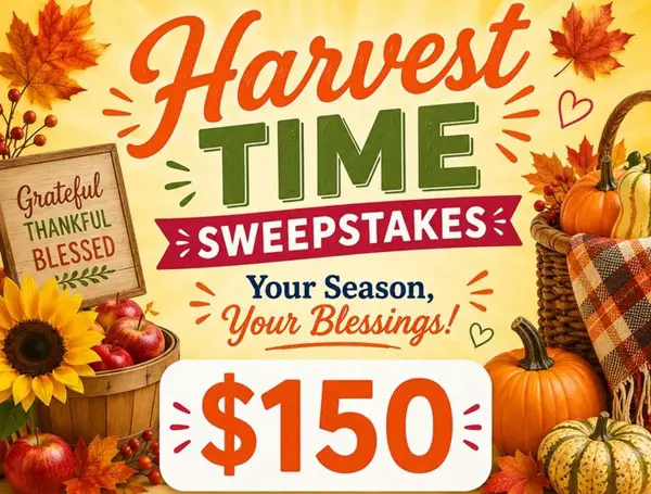 Win A $150 Gift Card The Harvest Time Sweepstakes