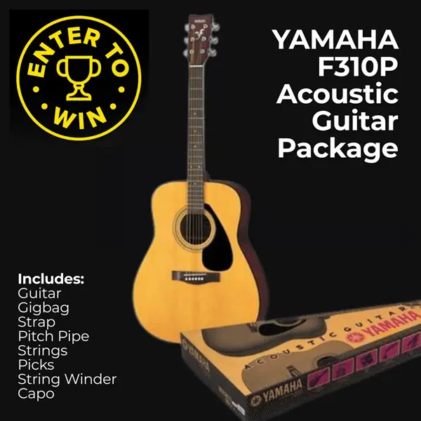 Win A Yamaha F310P Acoustic Guitar Package Giveaway