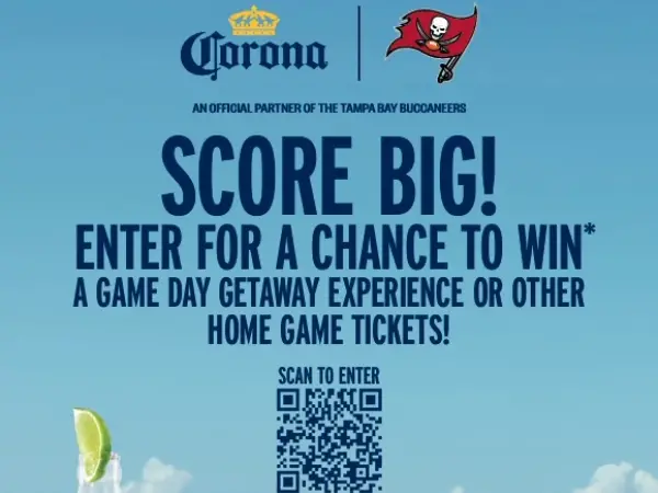 Win The Corona x Tampa Bay Buccaneers Sweepstakes
