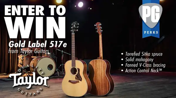 Win Taylor Guitars Gold Label 517e Giveaway