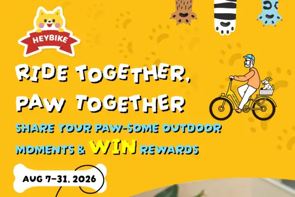 Win The Heybike: Ride Together, Paw Together Giveaway