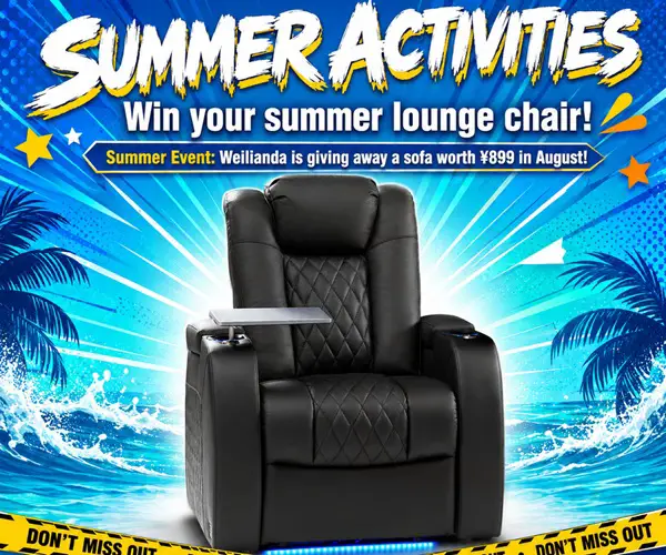 Win an $899 Weilianda Theater Sofa in the August Sweepstakes