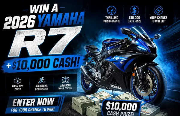717 Supply 2026 Yamaha R7 Motorcycle Sweepstakes