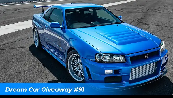 Win a Custom 1999 SKYLINE R34 and $60,000 Cash!