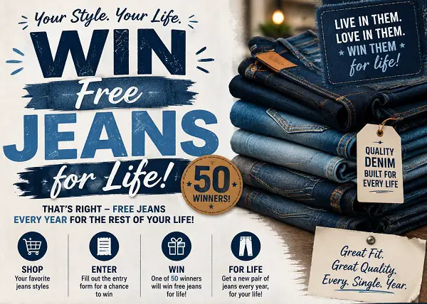 AE Jeans for Life Sweepstakes: Win a $10,000 American Eagle Gift Card