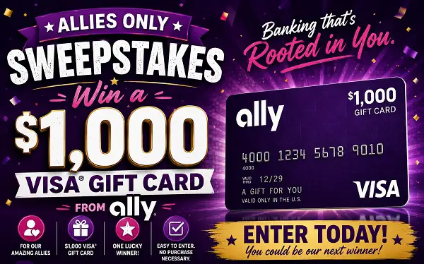Allies Only Sweepstakes – Win a $1,000 Visa Gift Card! (10 Winners)