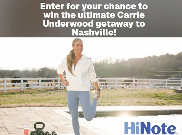 Carrie Underwood Nashville SiriusXM Sweepstakes: Win a $4,000 VIP Trip