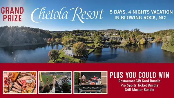 Cheerwine Summer Sweepstakes: Win a Chetola Resort Vacation, Gift Cards & More