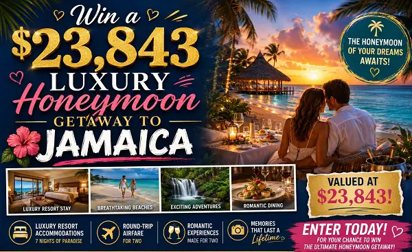 Crate & Barrel Dream Honeymoon Getaway: Win a $23,843 Luxury Jamaica Trip for Two