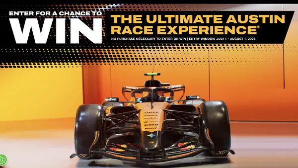 DEWALT X McLaren Mastercard Formula 1 Sweepstakes – Win Austin F1 Trip or DEWALT Tools