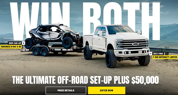ENRFORCE Sweepstakes 2026 – Win the Ultimate Off-Road Set-Up Plus $50,000!