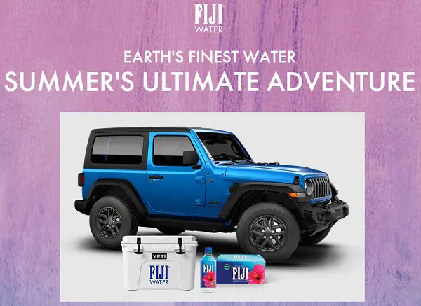 FIJI Summer Sweepstakes: Win a 2026 Jeep Wrangler & Hundreds of Prizes