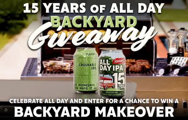 Win a $7,230 Founders x Char-Broil All Day Backyard Upgrade Prize Package (11 Winners)